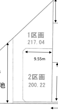 掛川市下垂木1149-1,5小島分譲地区柿1,2　区画図