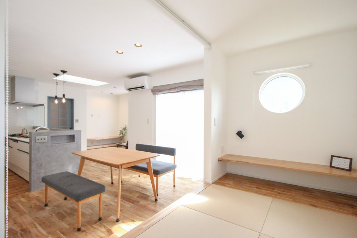 注文住宅レポート #128 森町飯田 キッチンを中心にアクセスできる 家事ラクな裏動線のあるお家