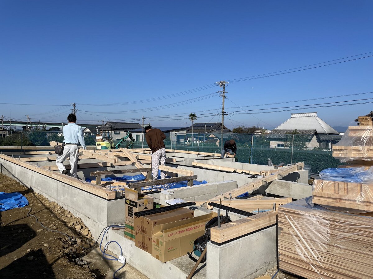 まもなく上棟です ☆掛川市平野N様邸