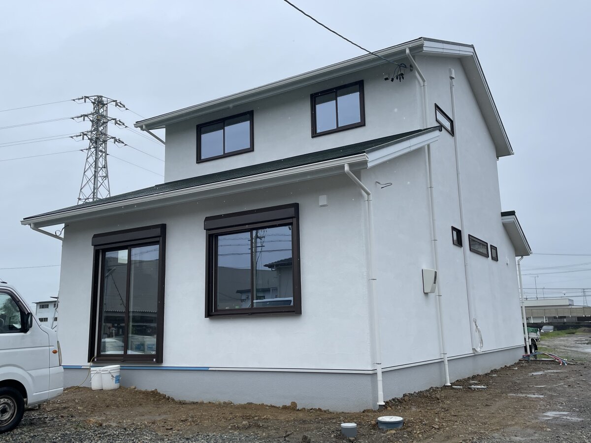 漆喰塗りスタート☆ 袋井市川井H様邸