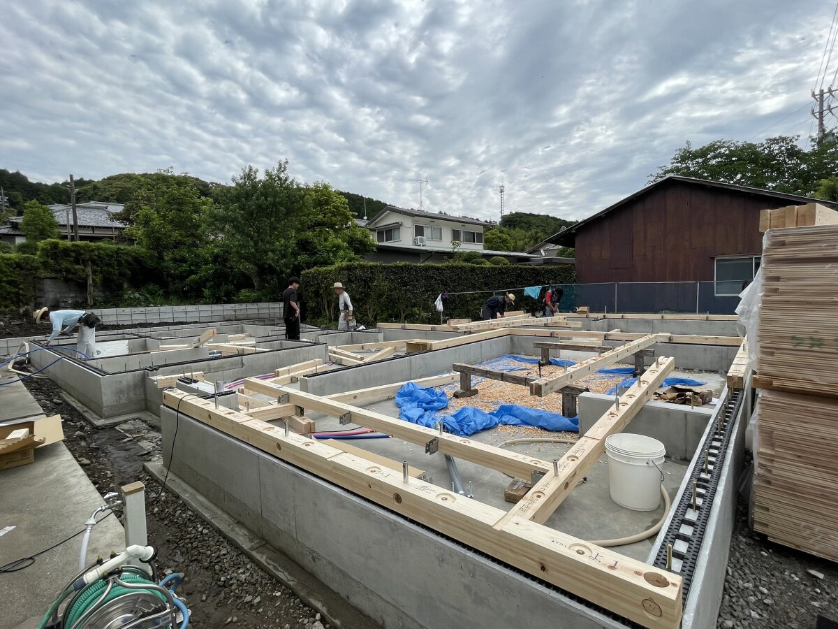 土台据え☆ 島田市湯日T様邸