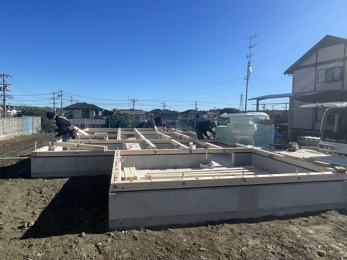 土台据え☆ 掛川市岡津K様邸