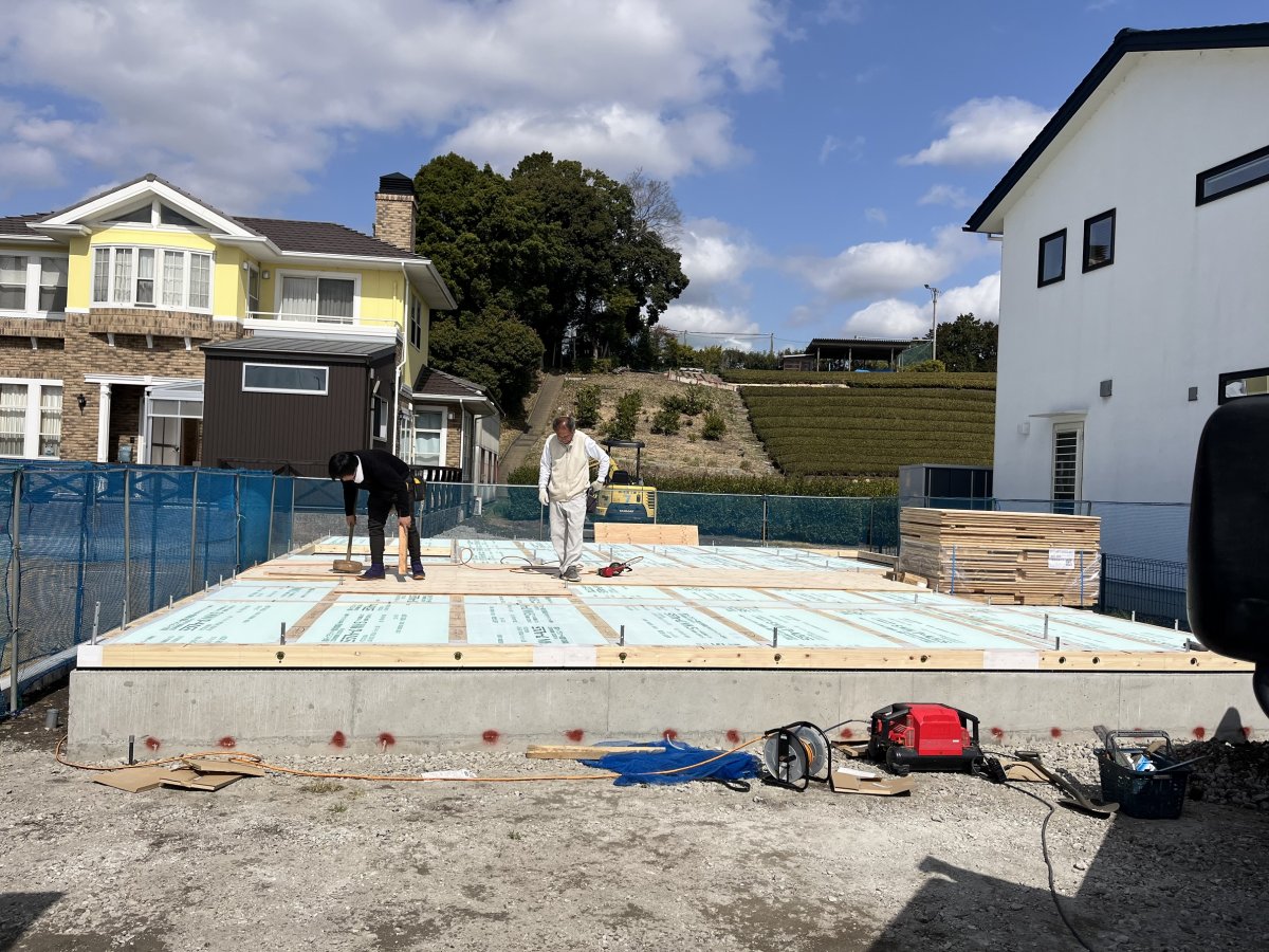 上棟の準備☆ 菊川市半済Y様邸