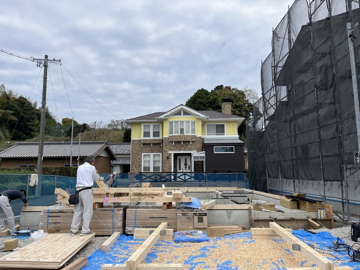 土台据え☆ 菊川市半済S様邸