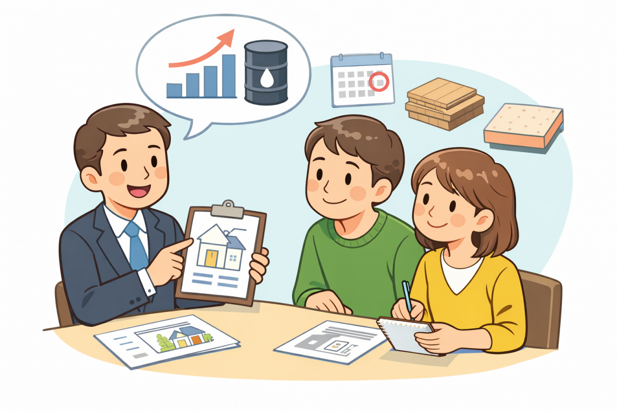 中東情勢の影響と、これからの住まいづくりで大切なこと