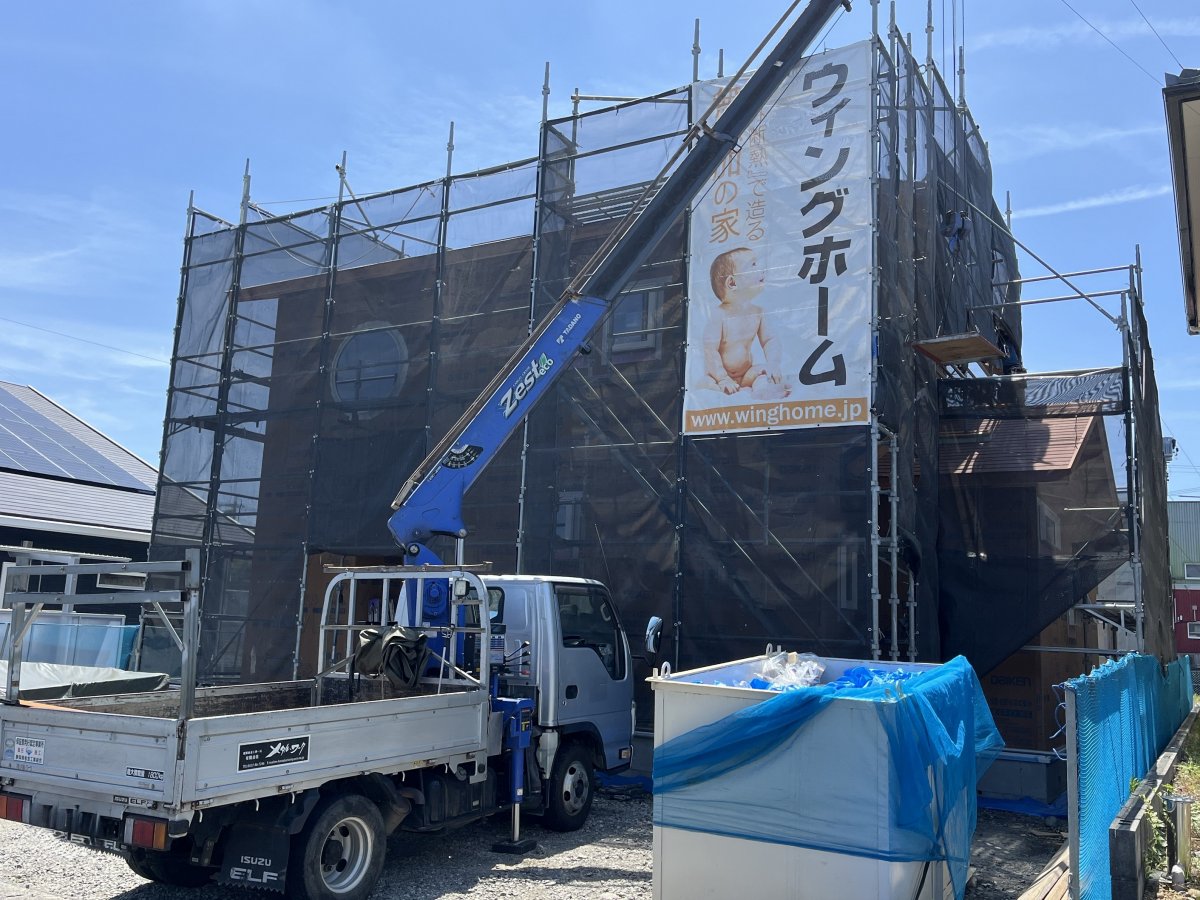 上棟直後の様子☆ 菊川市本所Ｓ様邸
